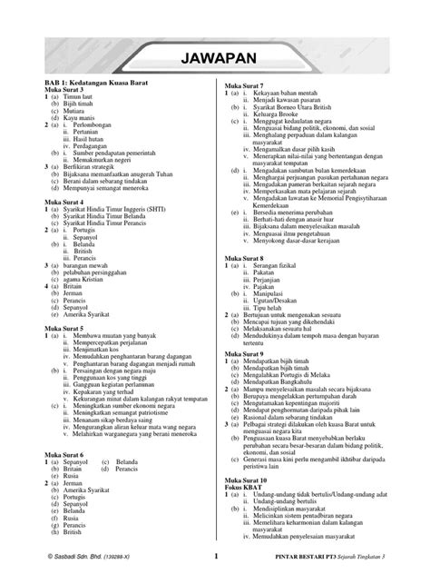 Jawapan Modul Aktiviti Sejarah Tingkatan 3 Image