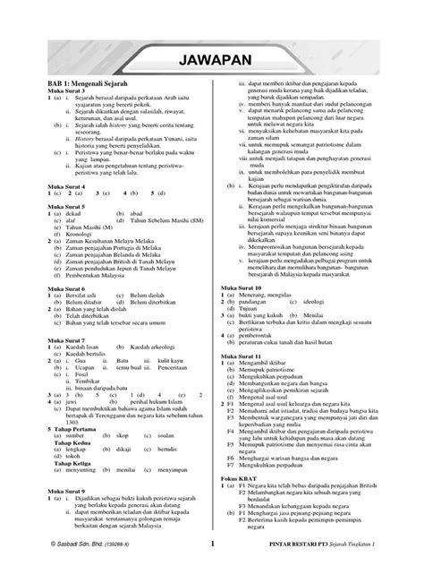 Oh My Guru Sejarah Tingkatan 3 Jawapan Image