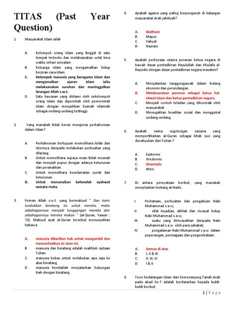 Soalan Esei Titas Dan Jawapan Image