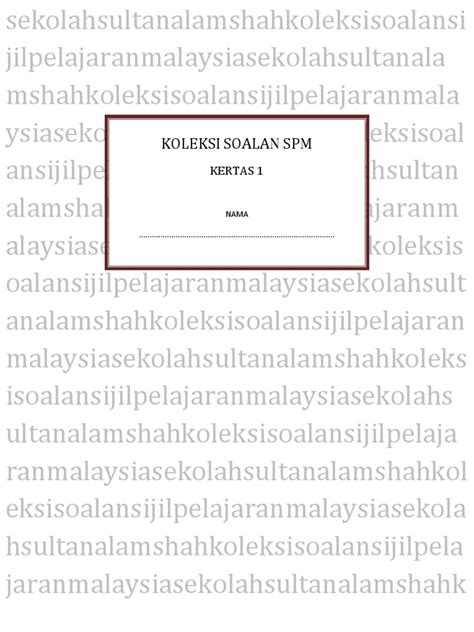 Soalan Means What In English Image