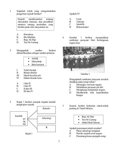 Soalan Quizizz Sejarah Tingkatan 1 Image